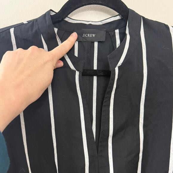 J. Crew Black and White Striped Dress - Picture 5 of 13